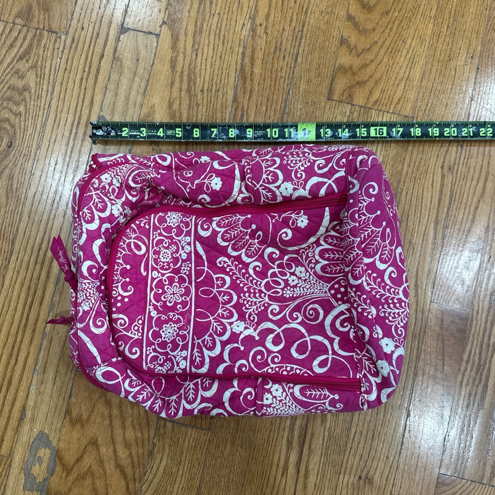 Pink and White Patterned Backpack - Picture 2 of 10
